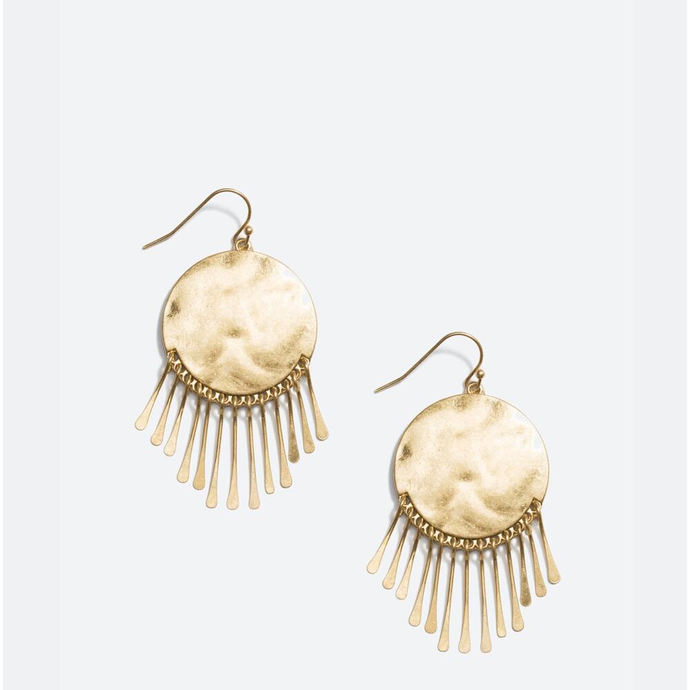 NEW JILL MICHAEL Santiago Coin Fringe Earrings